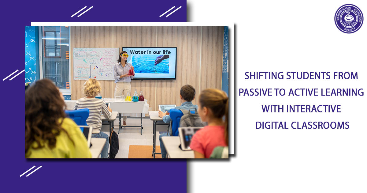 Shifting Students from Passive to Active Learning with Interactive Digital Classrooms at Harshad Valia International School, best school in Mumbai